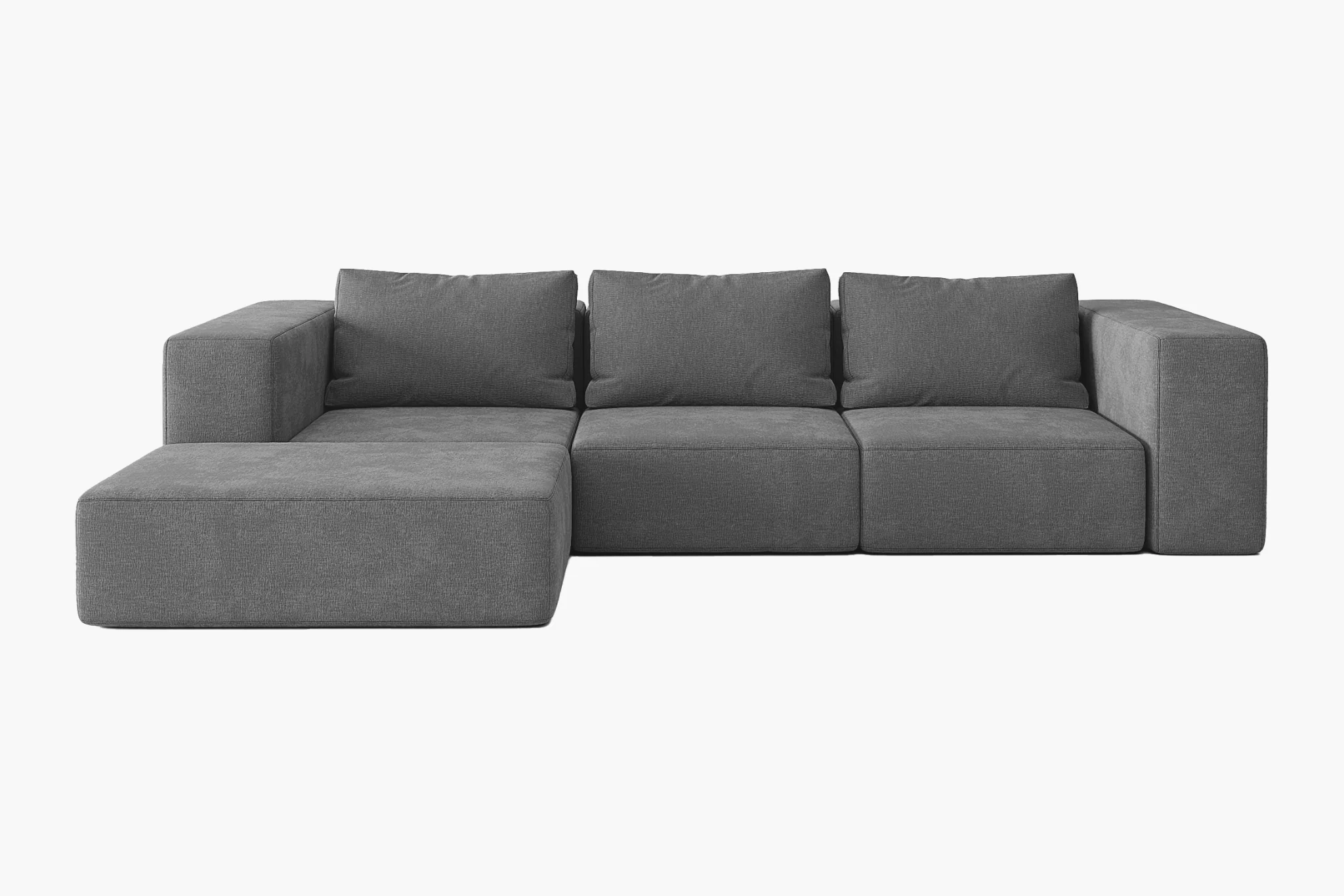 Atlas Extra Large Slipcover Modular Reversible Floor Sectional Sofa - Image 60