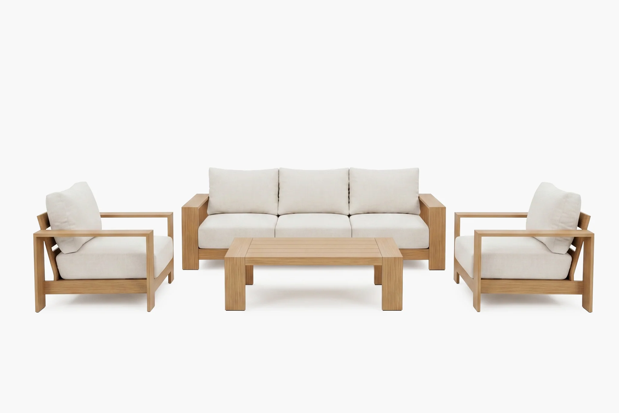 Ciela Modern Aluminum Outdoor Sofa Set with Cushions - Image 40