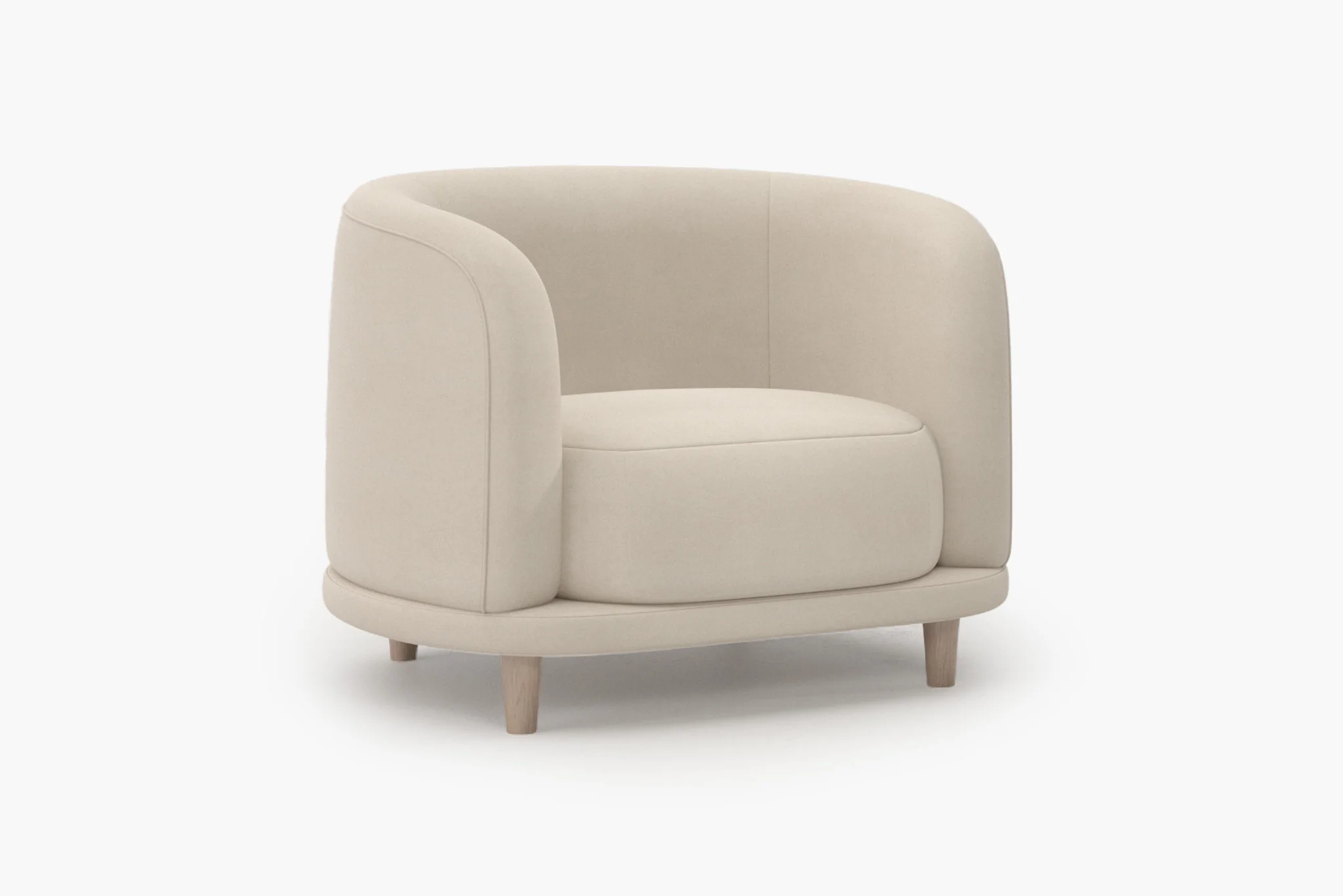Cora Velvet Curved 3-Seater Couch Sofa / Lounge Chair - Image 6