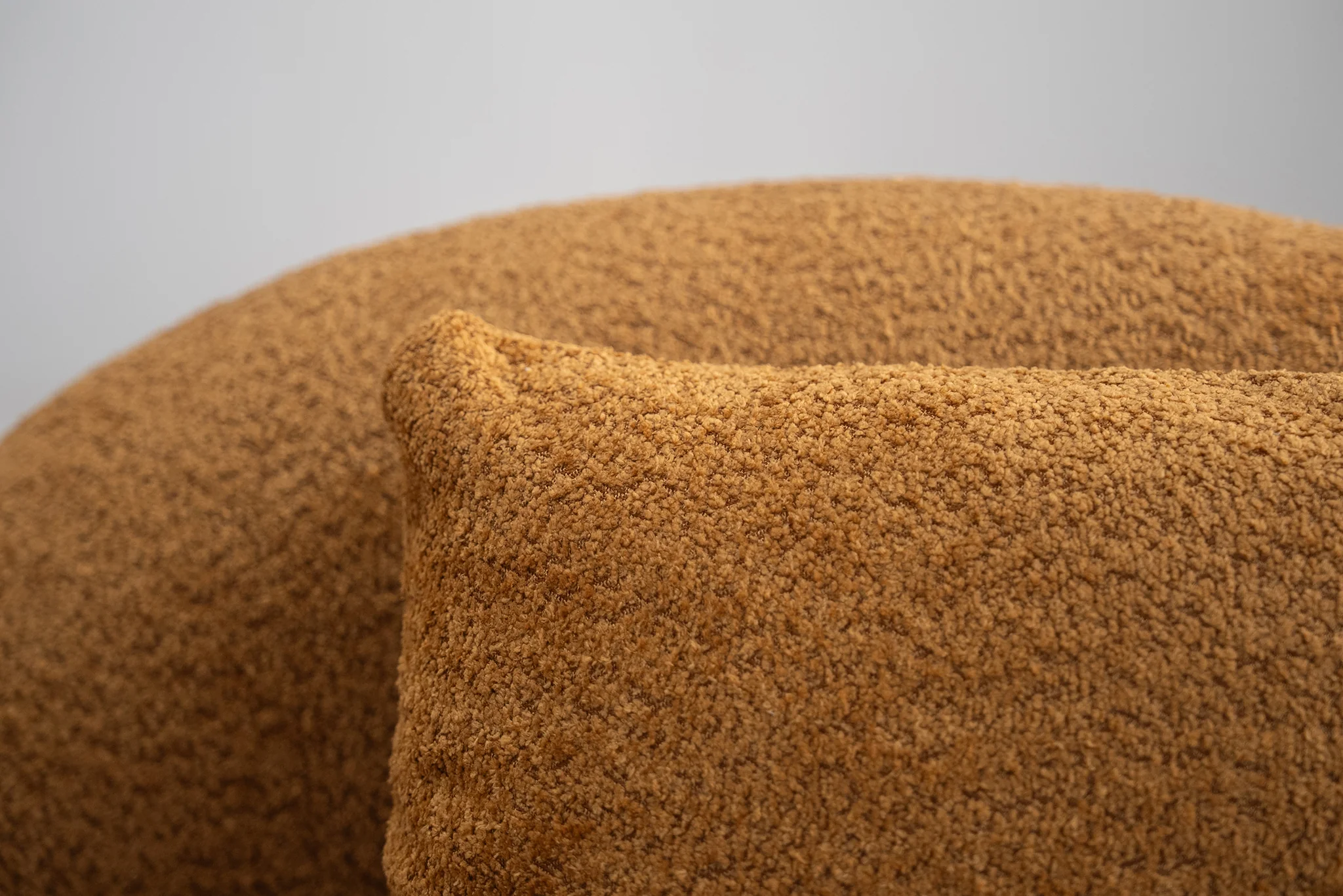 Cresmo Wool-like Curved 2-Piece Chaise Sectional / 2-Seater Couch Sofa / Lounge Chair - Image 50