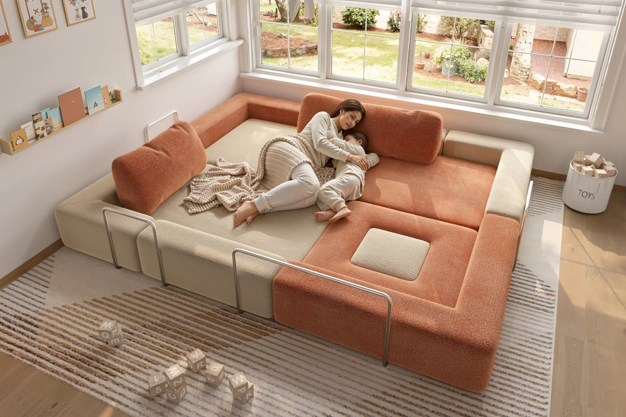 CushyLand Modular Kids Play Sofa - Image 11