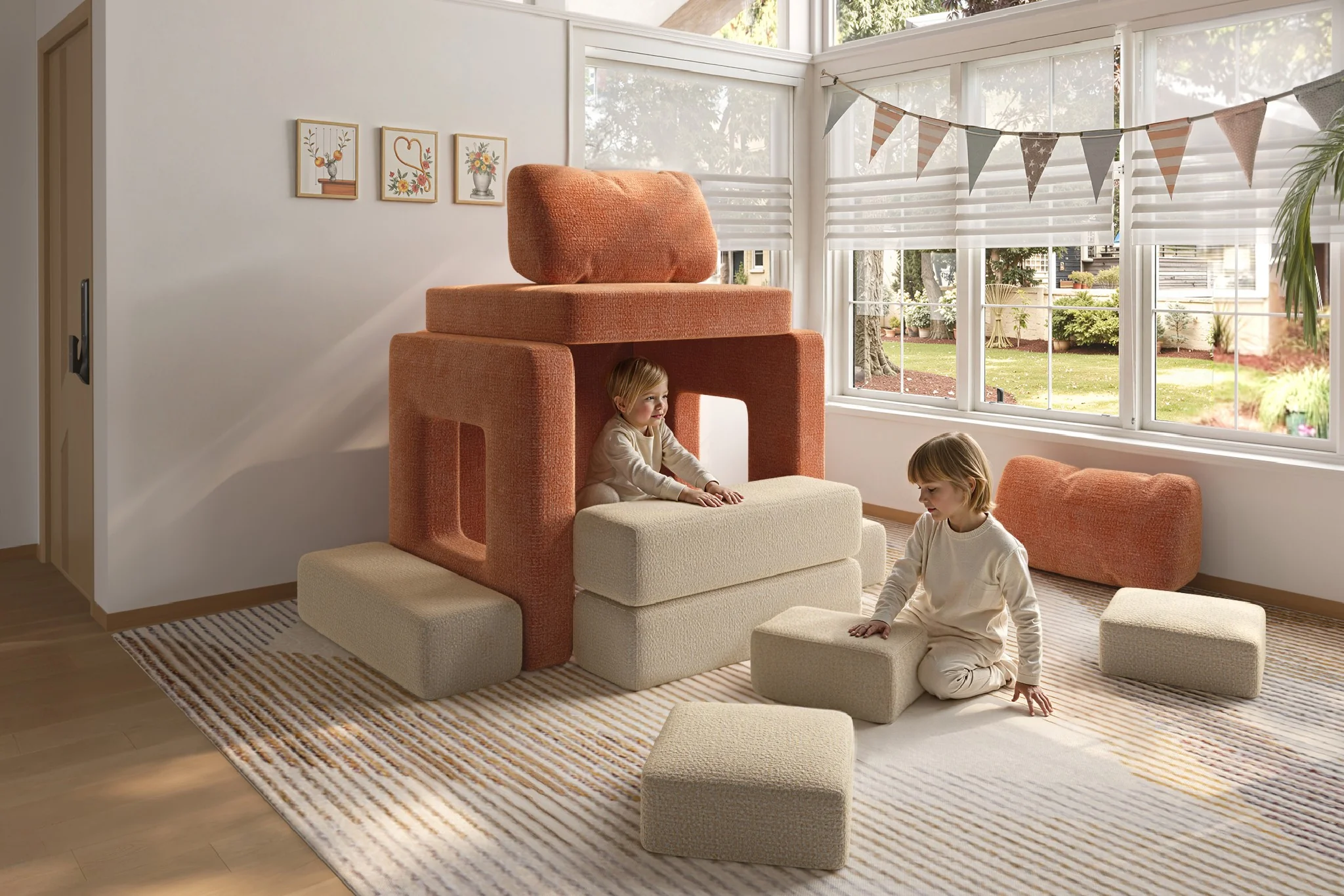 CushyLand Modular Kids Play Sofa - Image 23
