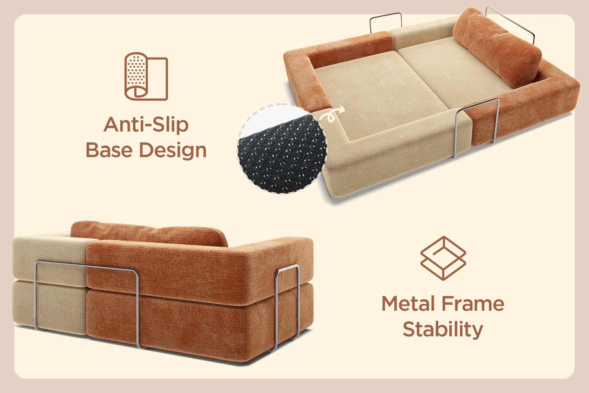 CushyLand Modular Kids Play Sofa - Image 35