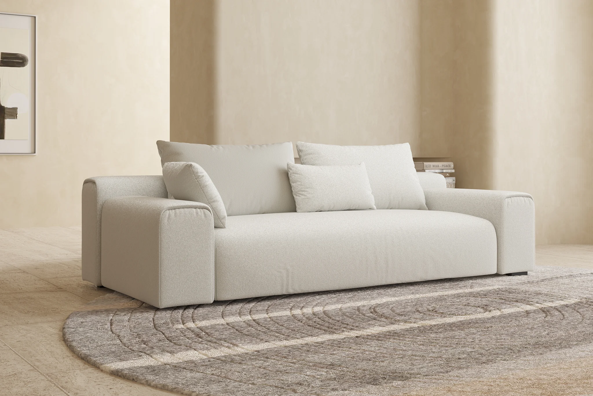 Imola Wide Arm 2-Piece Chaise Sectional and 3-Seater Couch Sofa by Acanva - Image 12