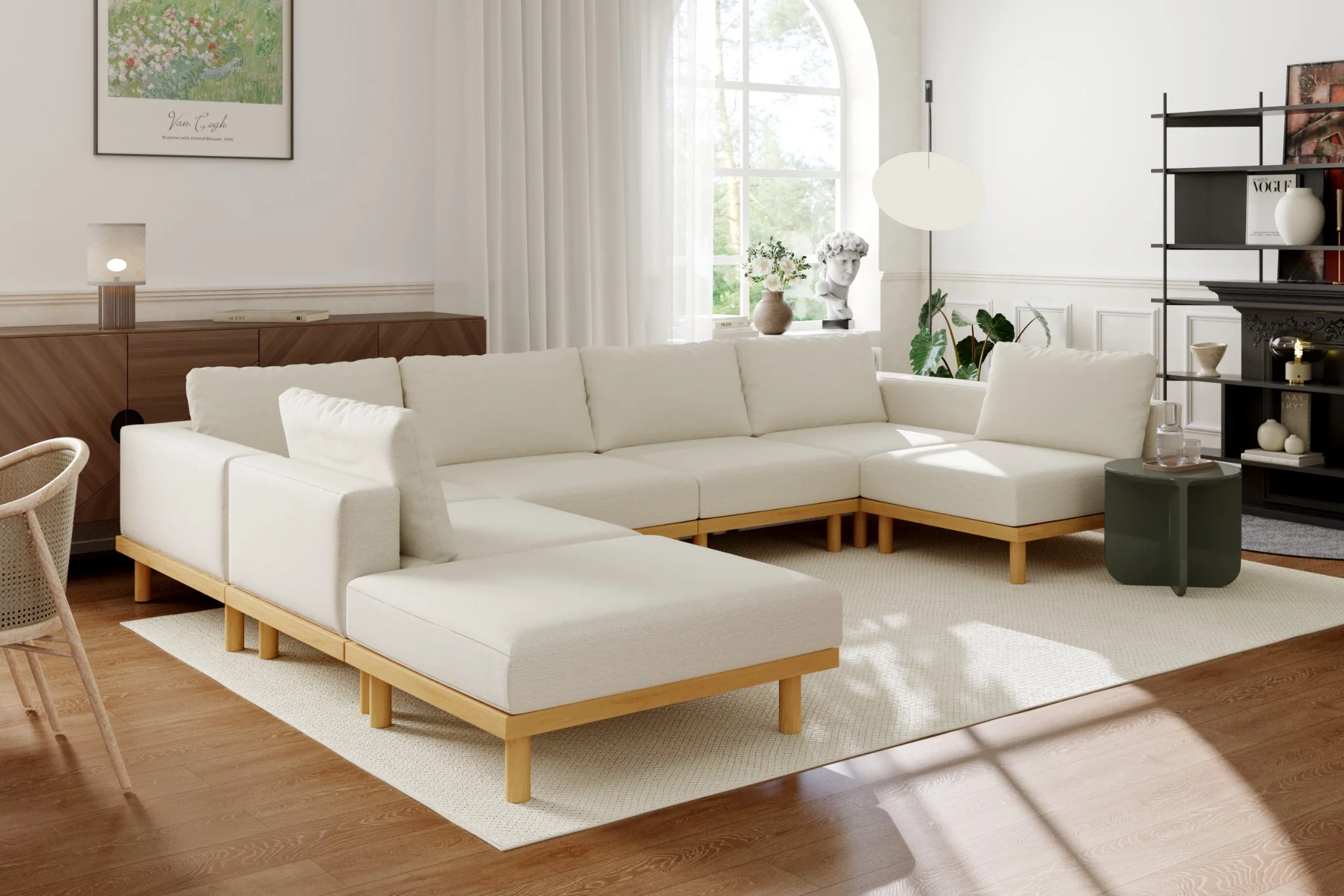 Lumi Slipcover Modular Reversible Sectional Sofa - Image 49