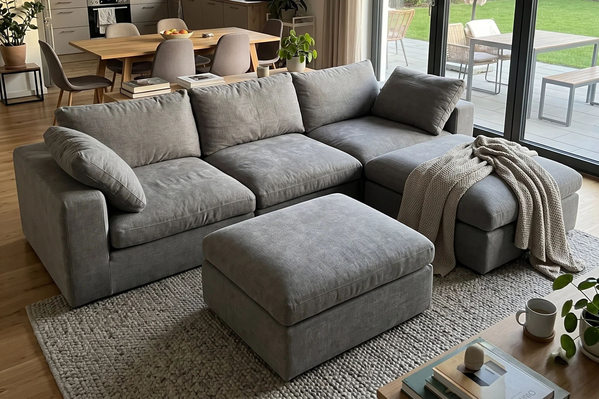 Maven Slipcover Modular Reversible Sectional Cloud Couch - Image 113