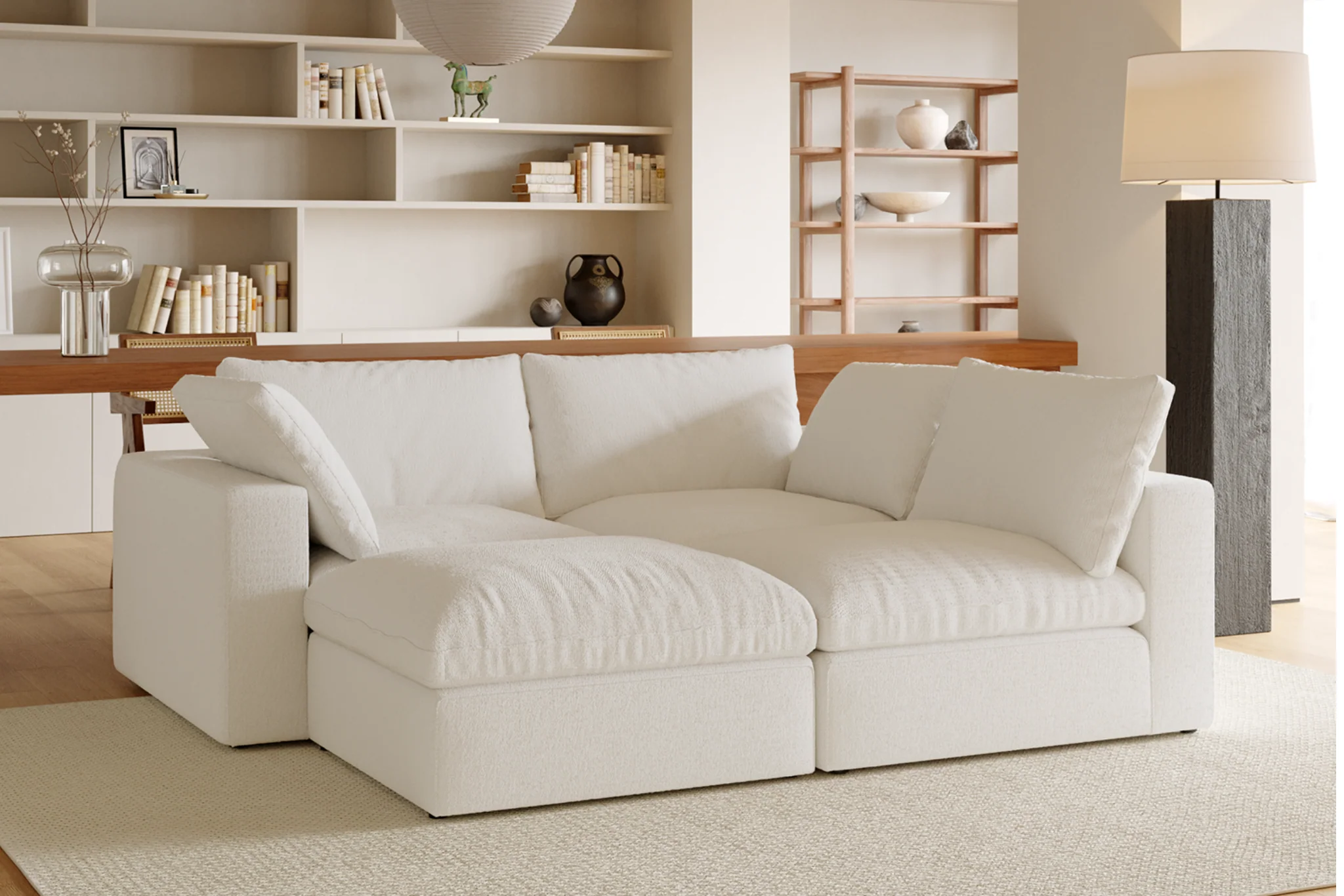 Maven Slipcover Modular Reversible Sectional Cloud Couch - Image 15
