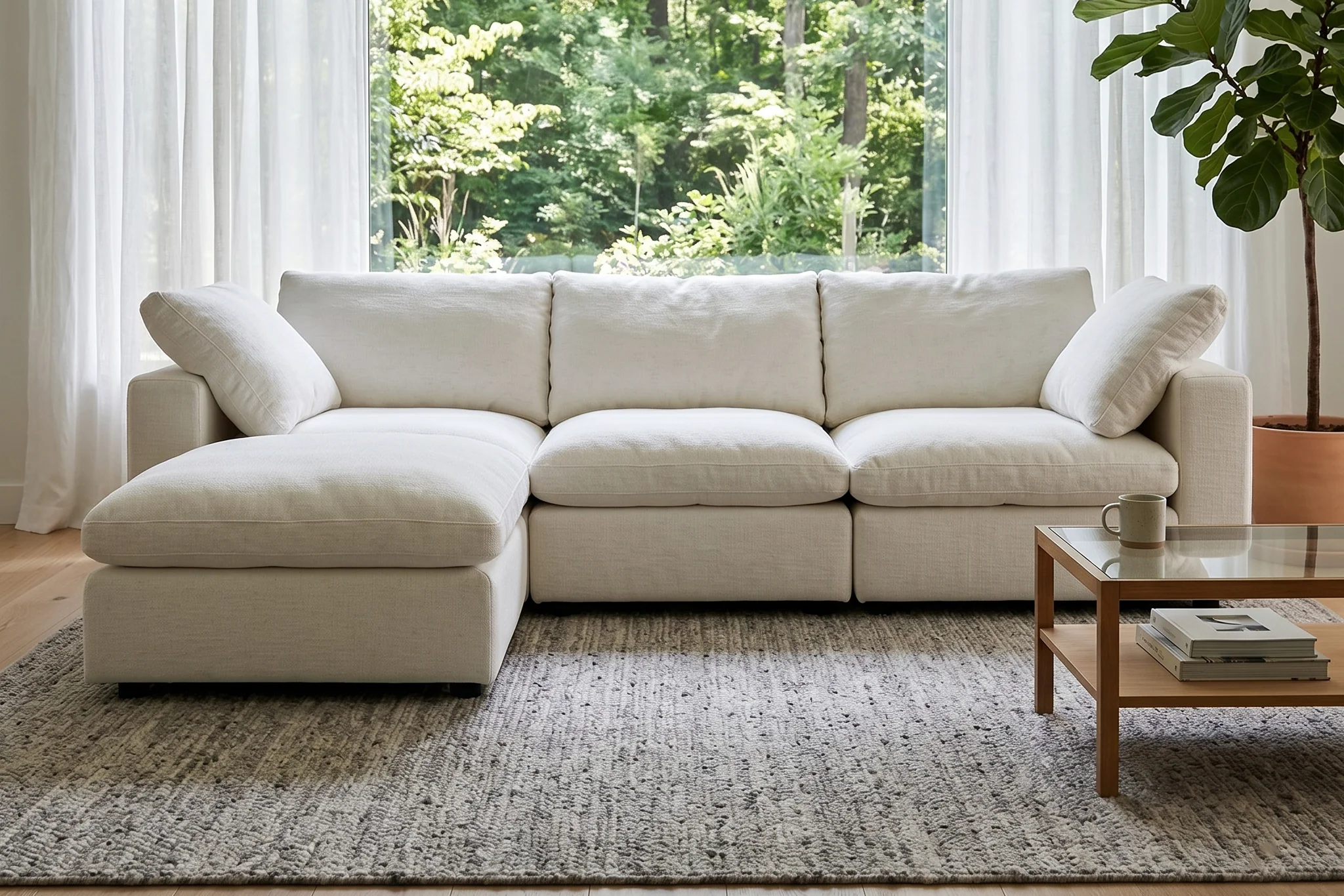 Maven Slipcover Modular Reversible Sectional Cloud Couch - Image 49