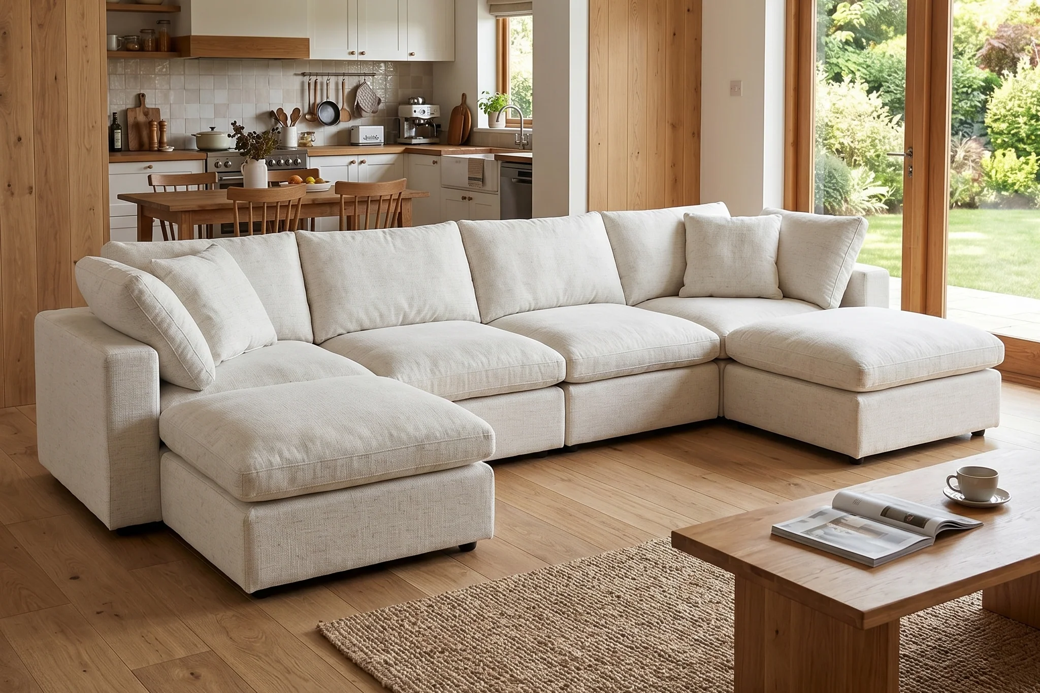 Maven Slipcover Modular Reversible Sectional Cloud Couch - Image 71