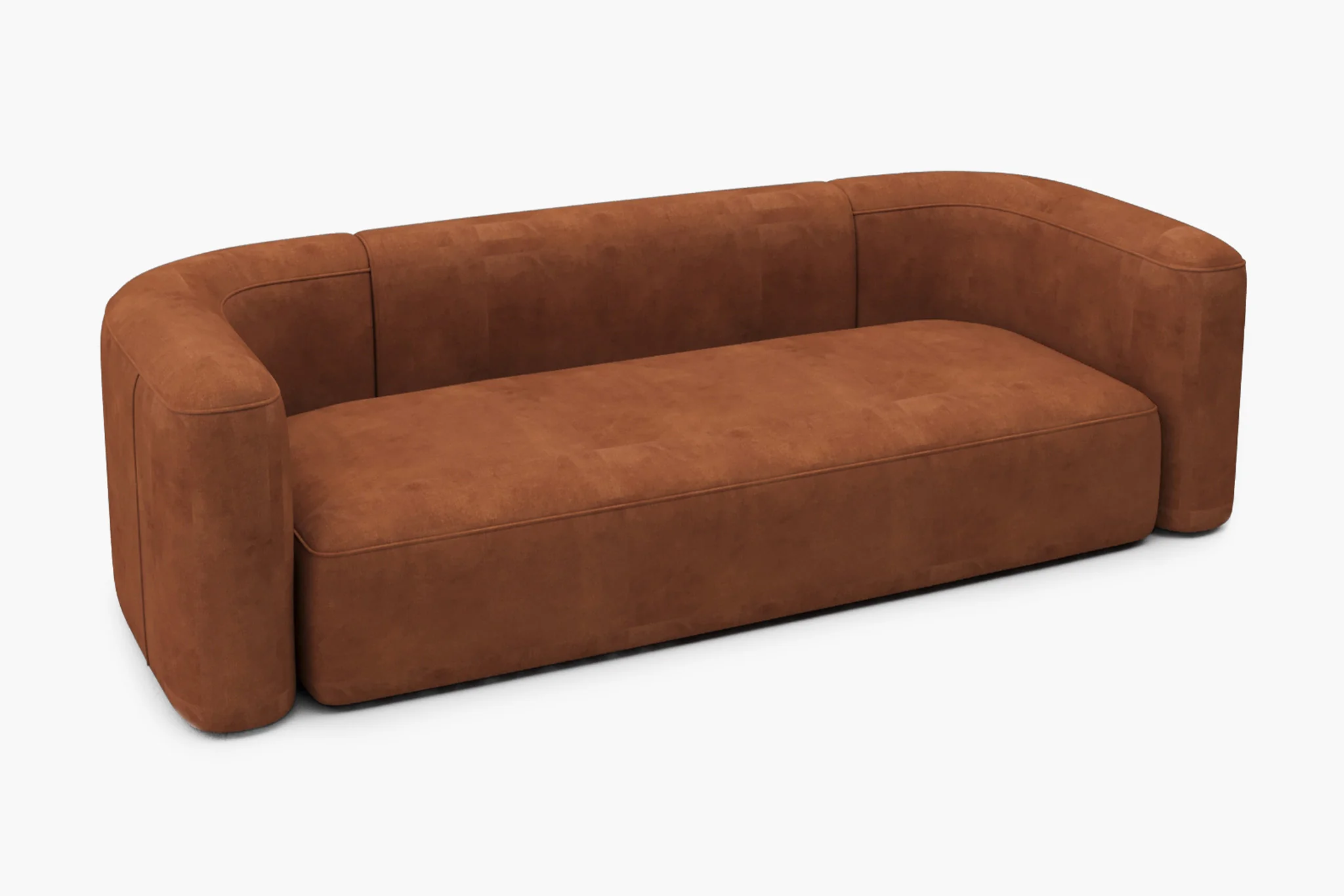 Mellow Velvet Curved 2-Piece Chaise Sectional / 3-Seater Couch Sofa / Lounge Chair - Image 49
