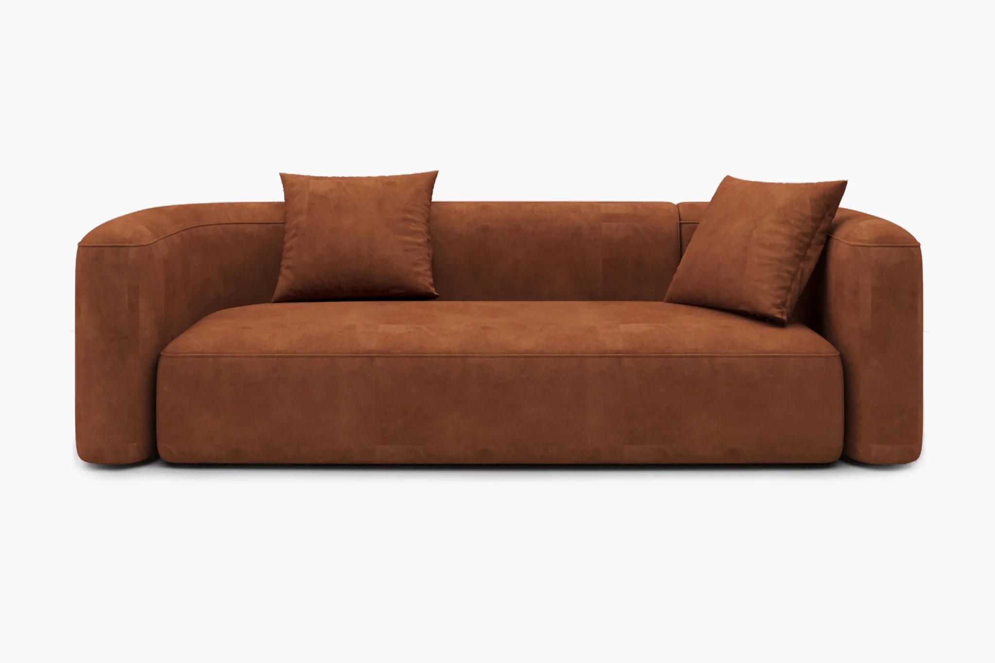 Mellow Velvet Curved 2-Piece Chaise Sectional / 3-Seater Couch Sofa / Lounge Chair - Image 51