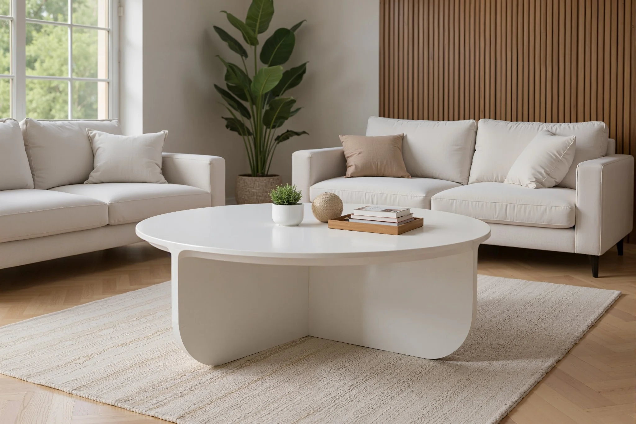 Petal Round Coffee Table with Side Table Set - Image 14