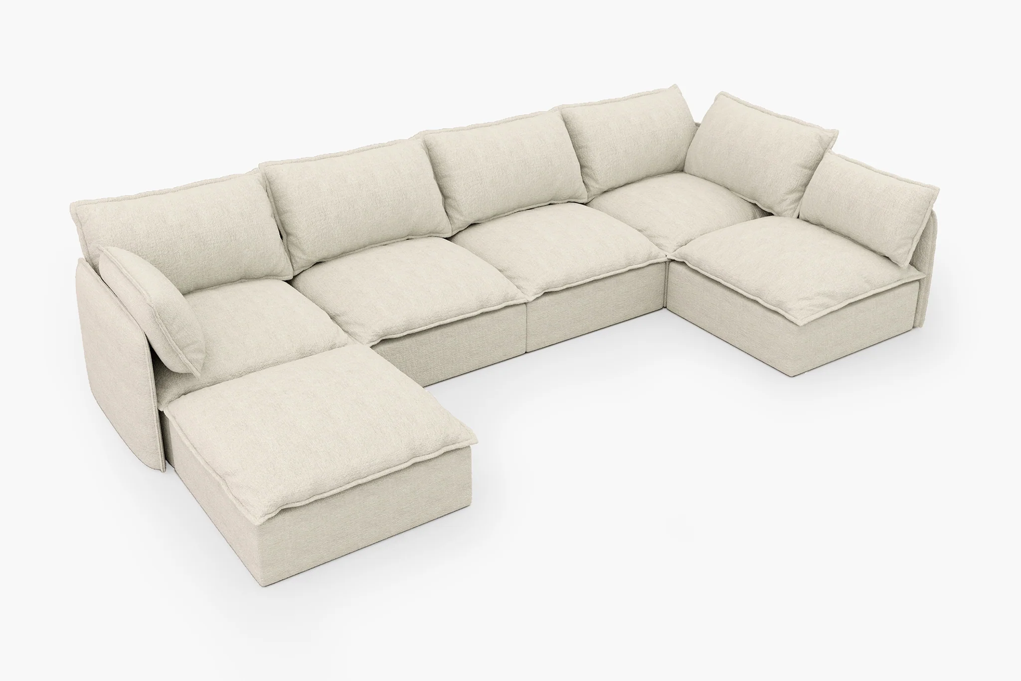 Vensa Modular Reversible Sectional Cloud Couch - Image 130