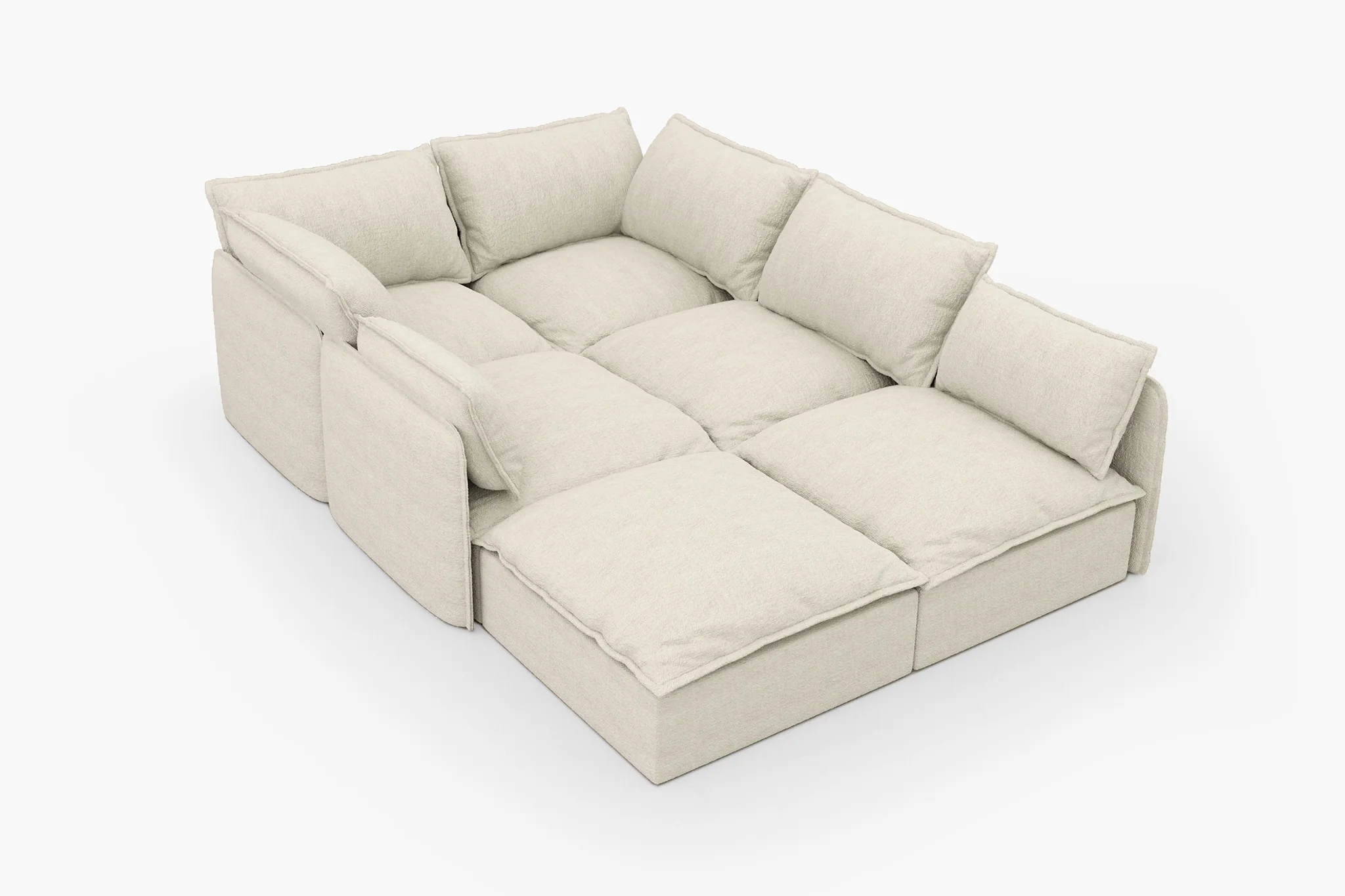 Vensa Modular Reversible Sectional Cloud Couch - Image 134