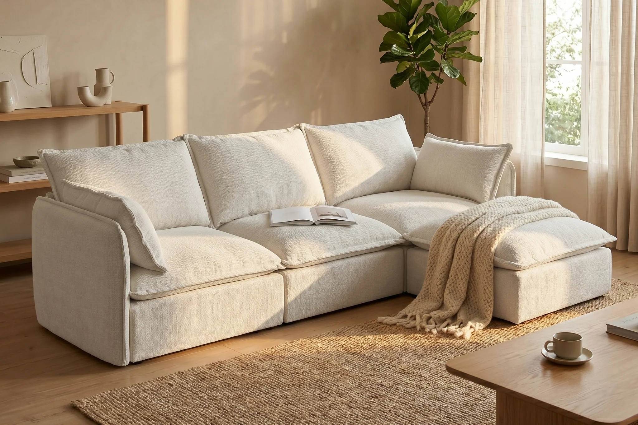 Vensa Modular Reversible Sectional Cloud Couch - Image 141