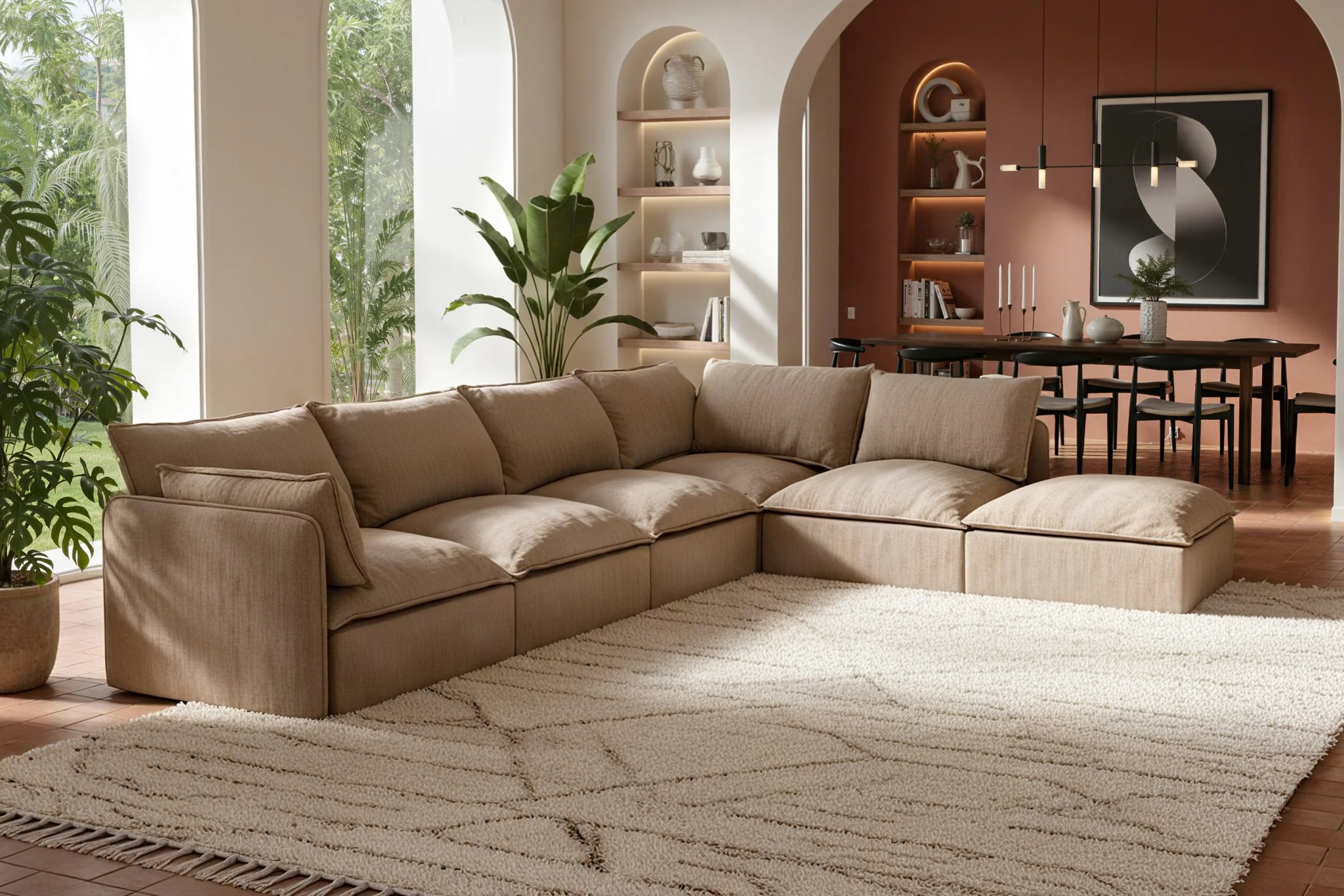 Vensa Modular Reversible Sectional Cloud Couch - Image 74
